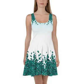 Blue Bed of Roses designer Skater Dress by John A. Conroy