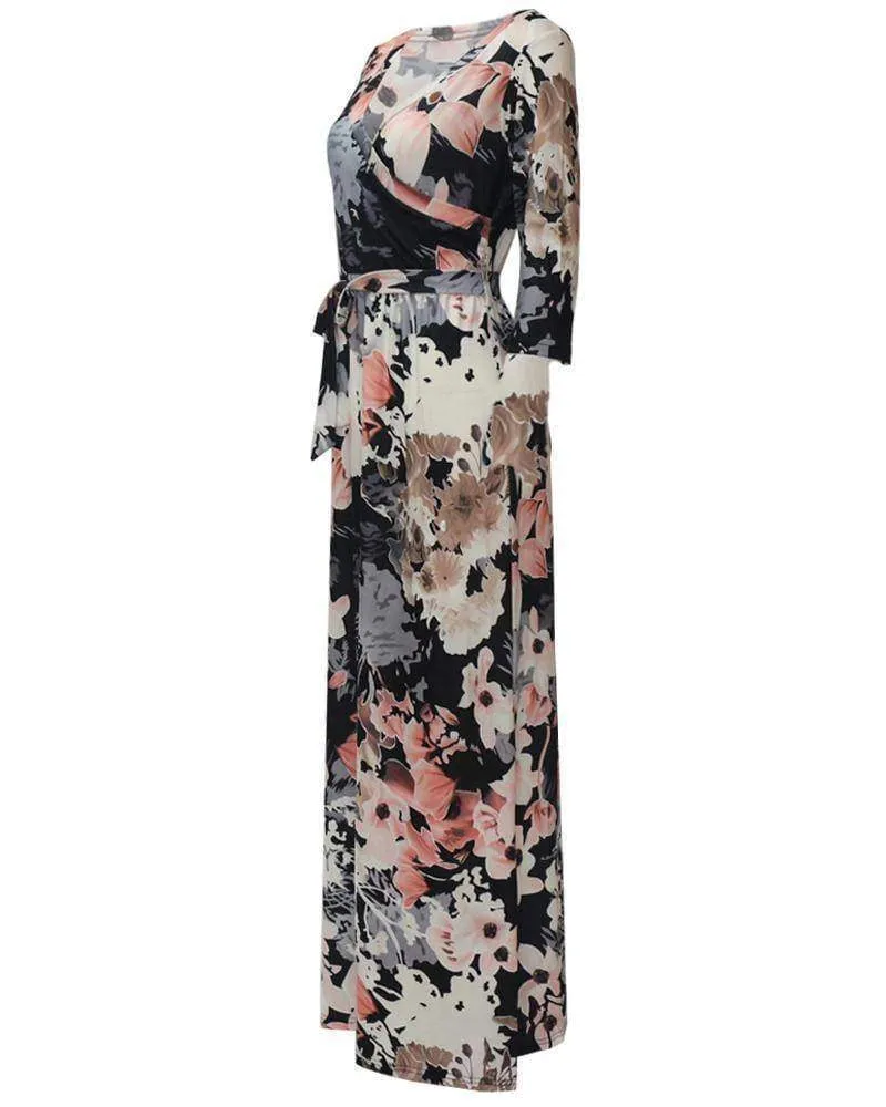 Floral Print Maxi Boho floral bohemian Dress (US 4-14)