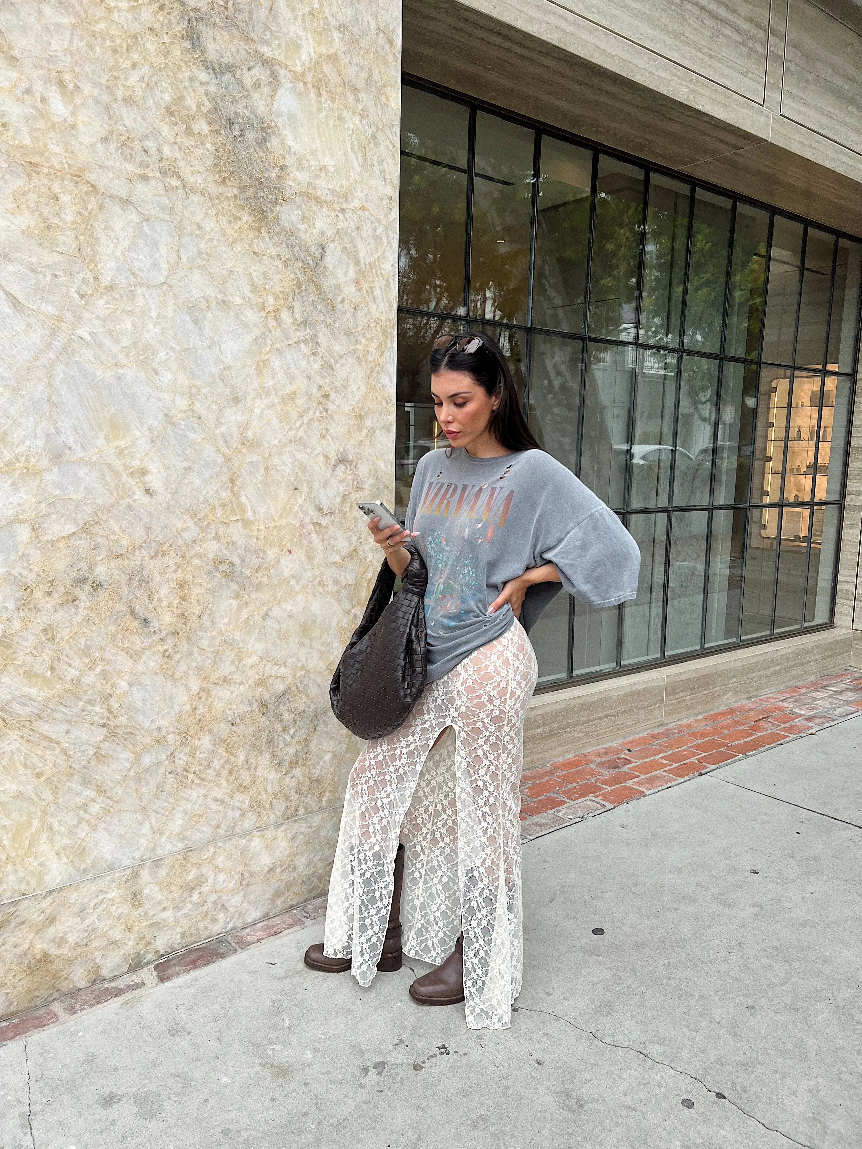 Lost In Lace Maxi Skirt