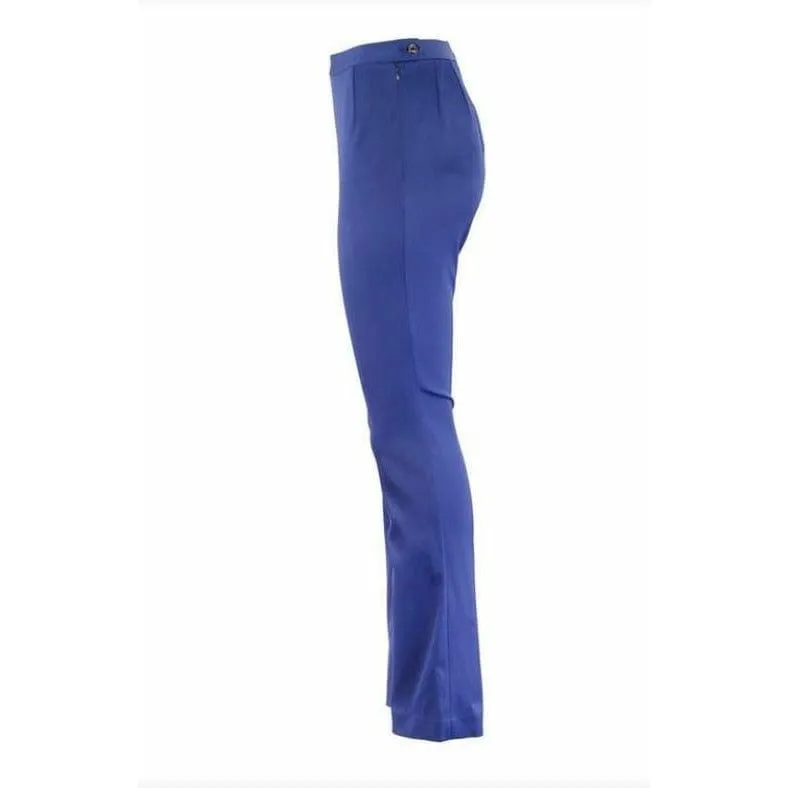 Matsuda Cobalt Blue High Waist Flared Pants