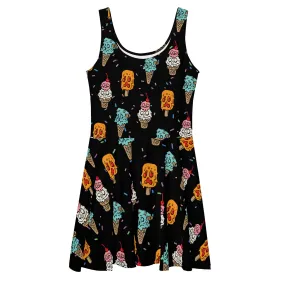 Monster Ice Cream Skater Dress