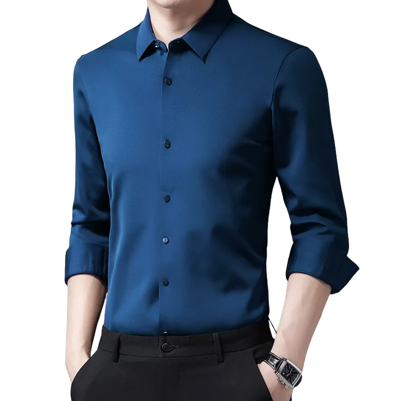 Pologize™ Casual Silk Long Sleeve Shirt