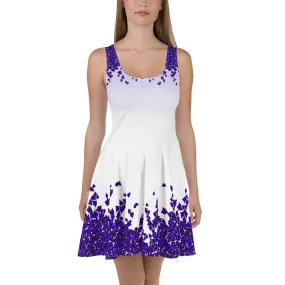 Purple Roses designer Skater Dress by John A. Conroy