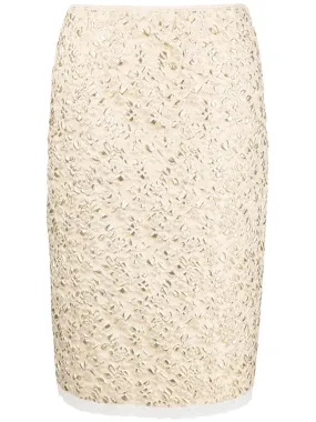 Textured Pencil Skirt