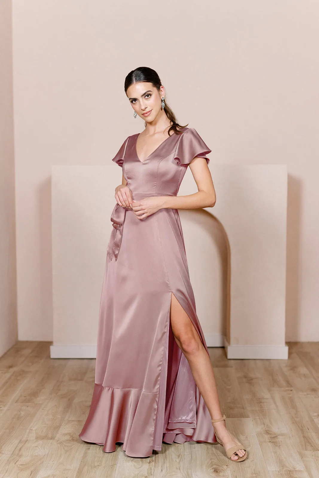 Thalia Satin Dress | Made To Order