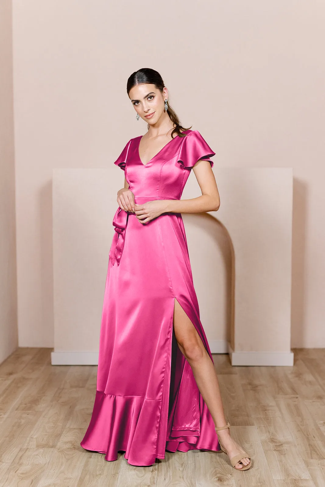 Thalia Satin Dress | Made To Order