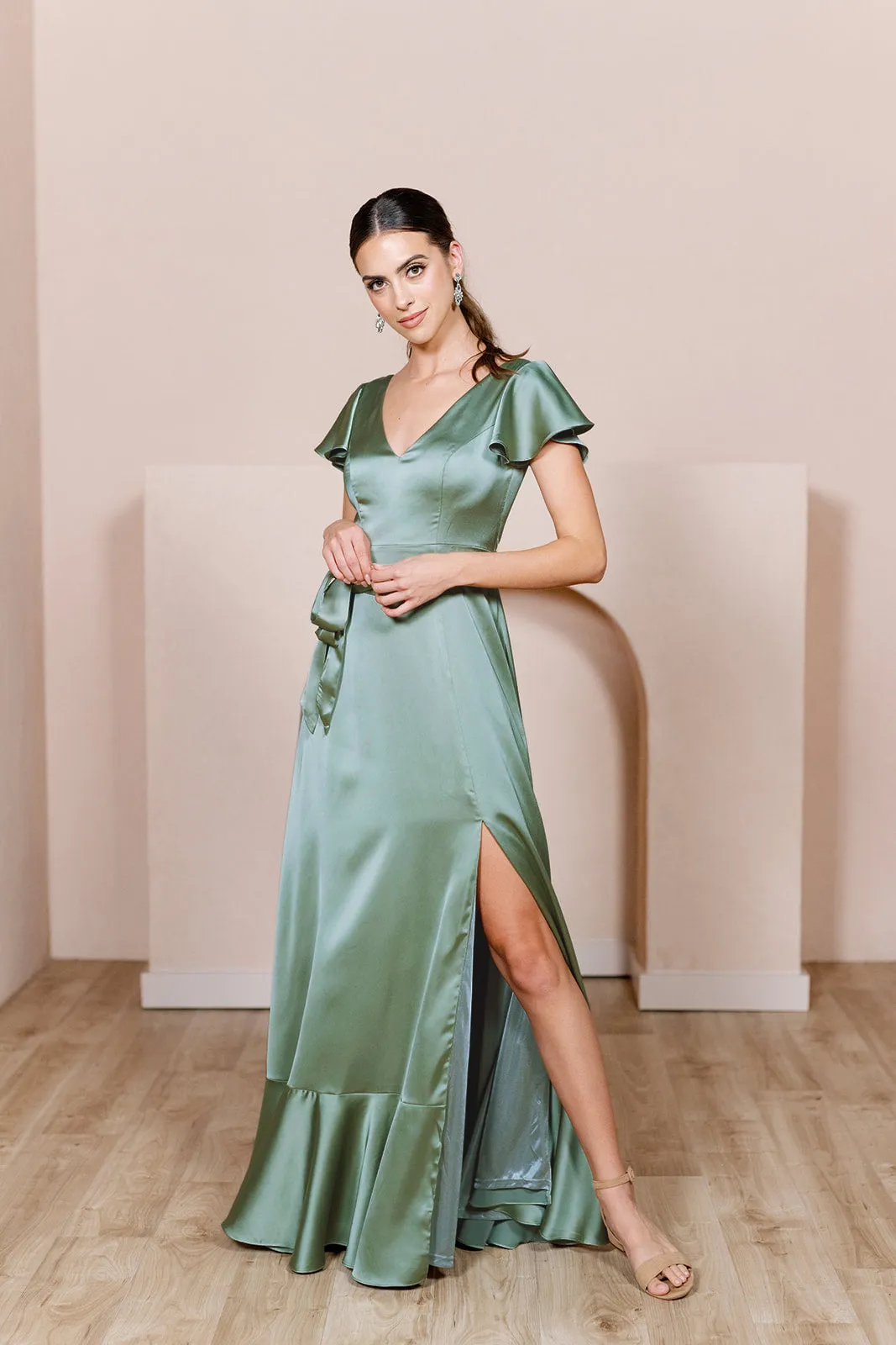 Thalia Satin Dress | Made To Order