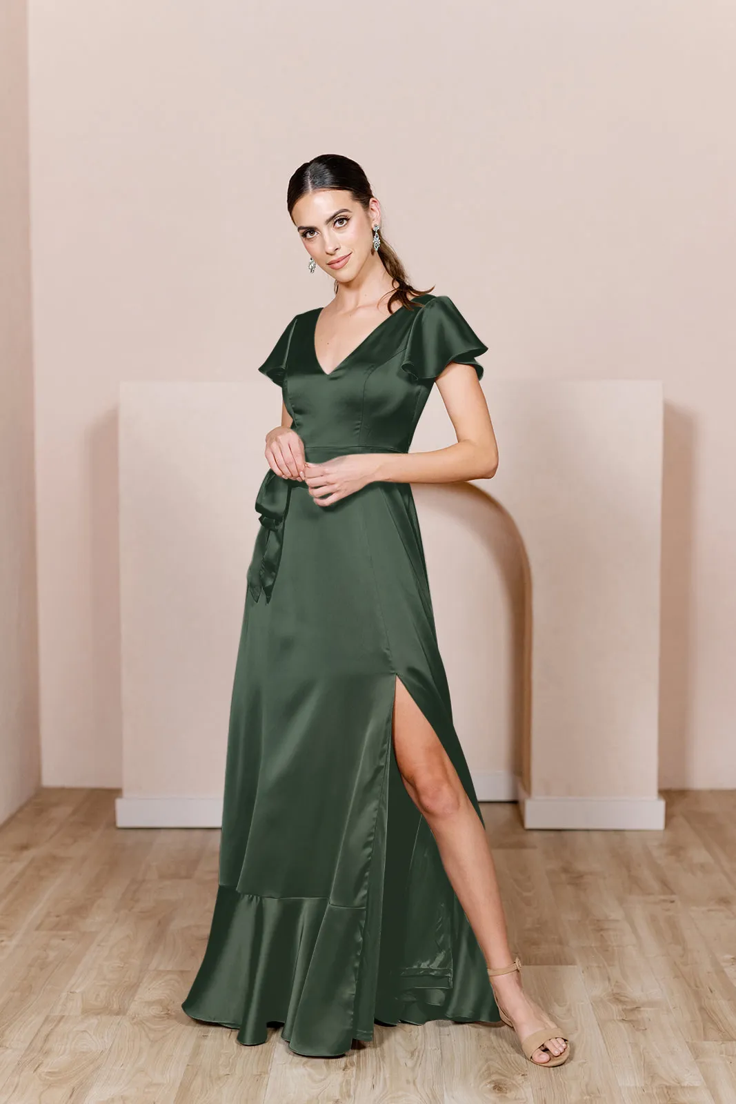 Thalia Satin Dress | Made To Order