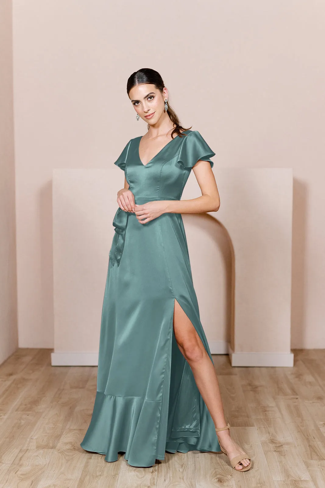 Thalia Satin Dress | Made To Order