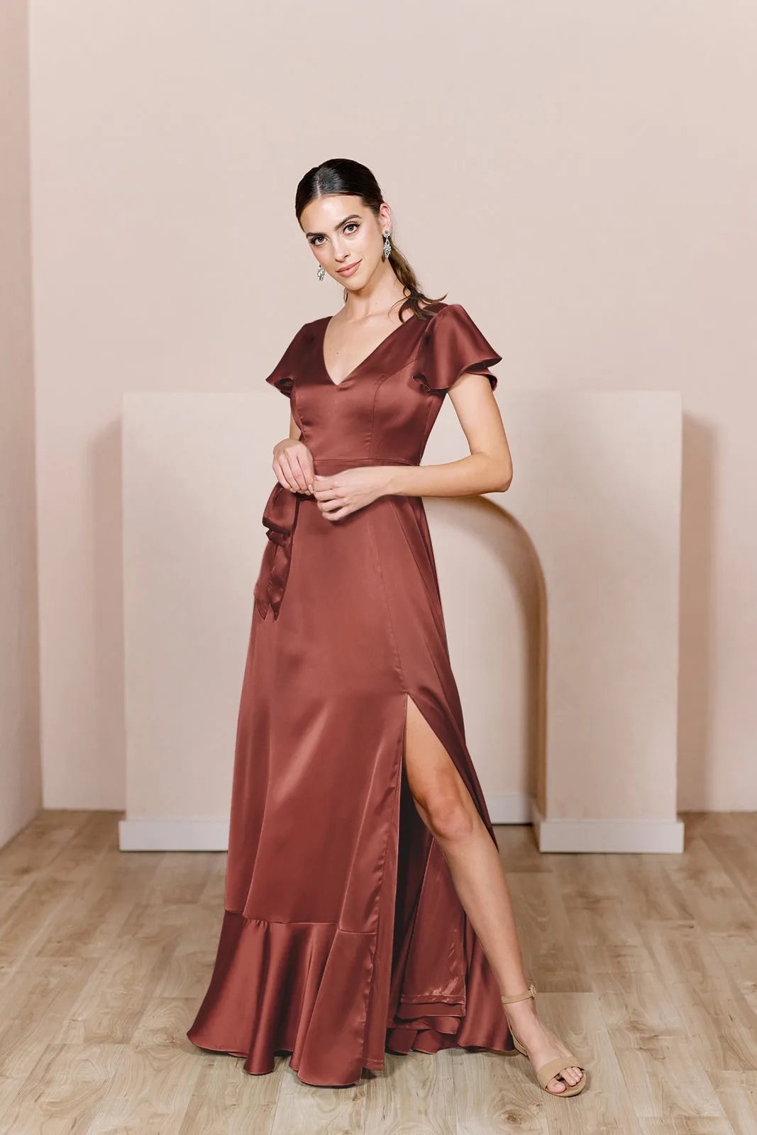 Thalia Satin Dress | Made To Order