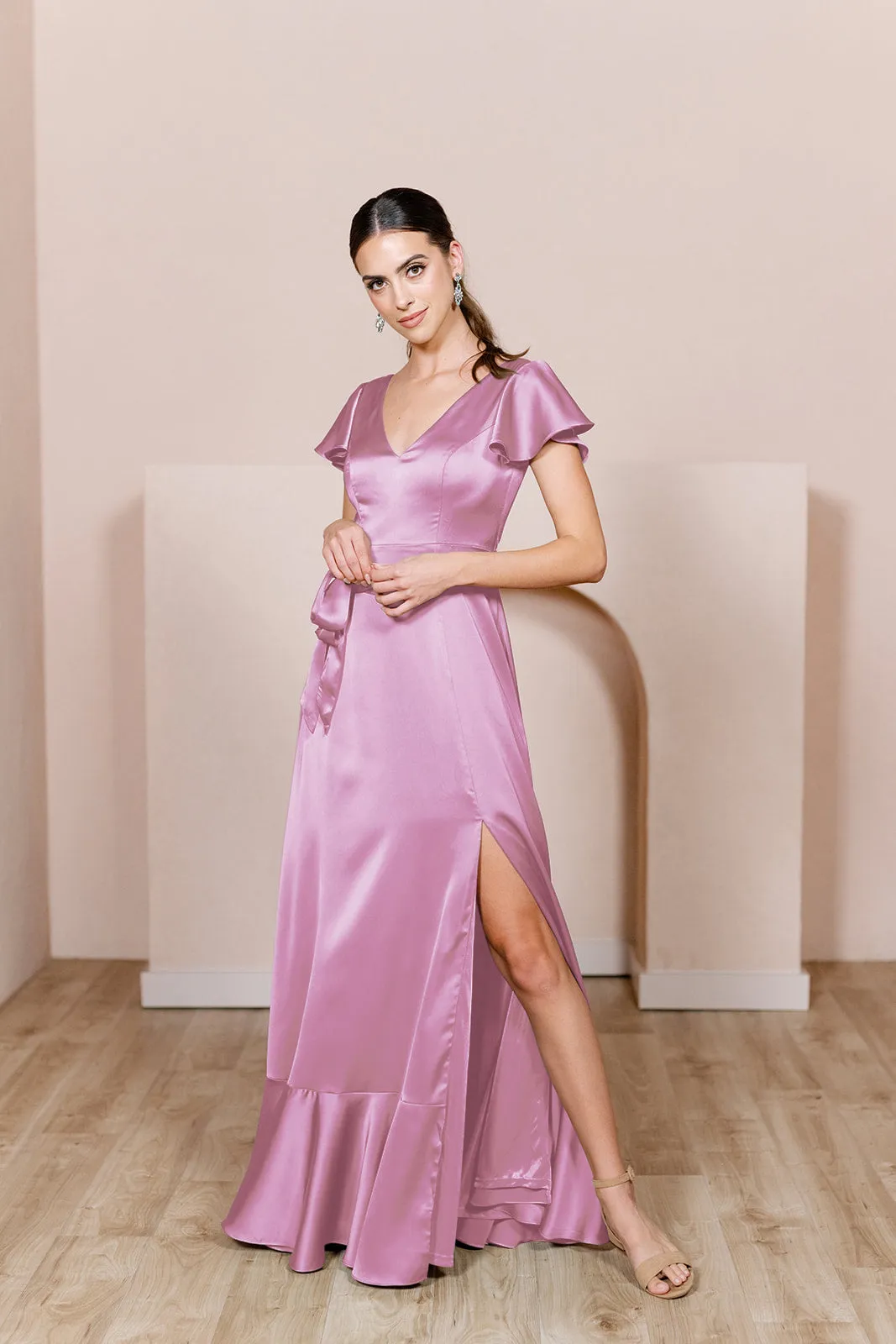 Thalia Satin Dress | Made To Order