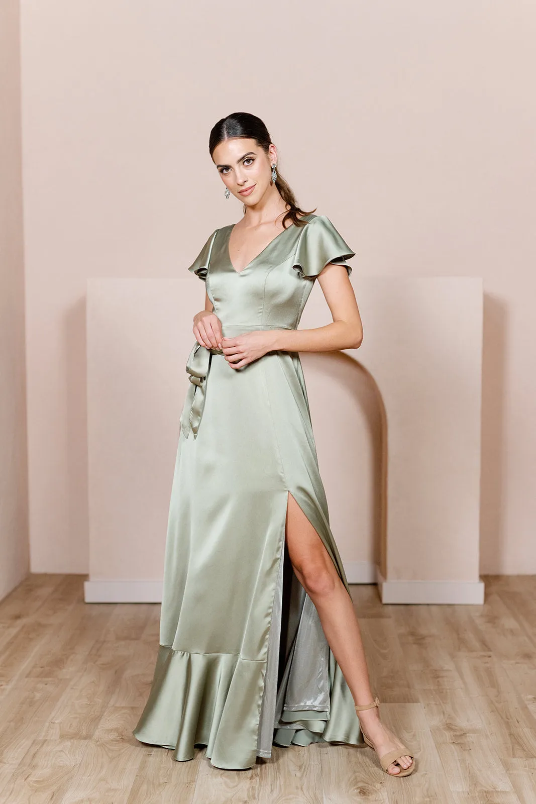 Thalia Satin Dress | Made To Order