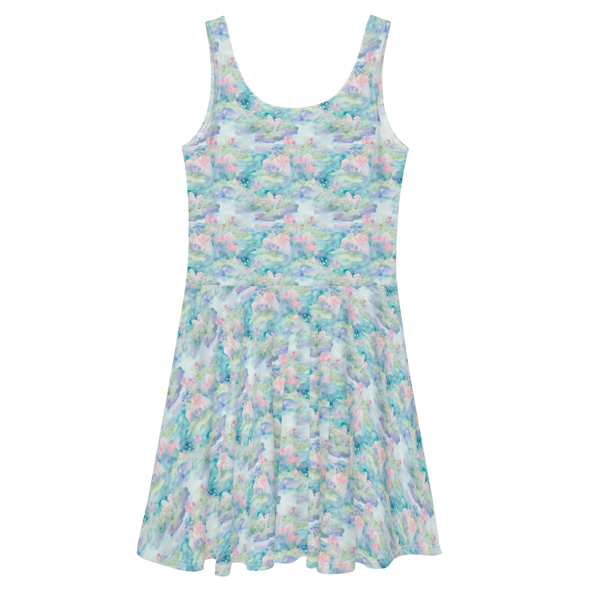 Water Lily- Skater Dress