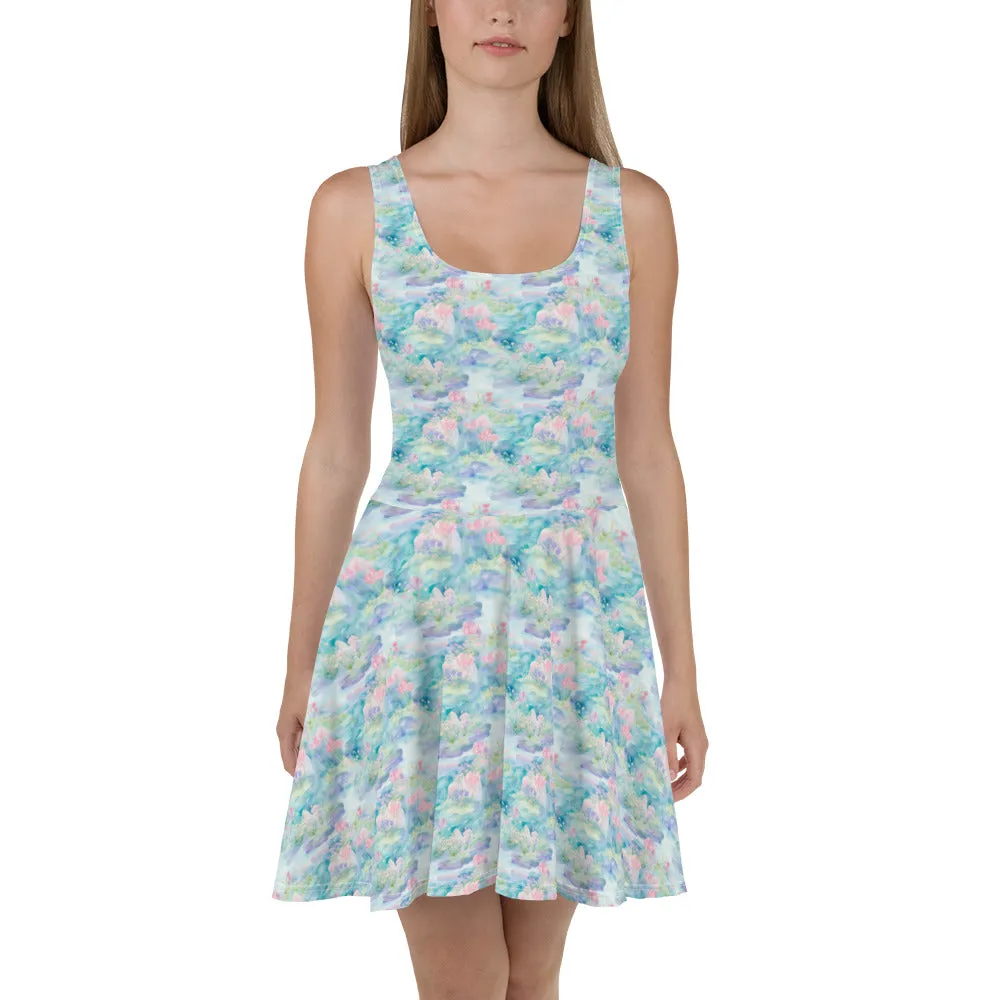 Water Lily- Skater Dress