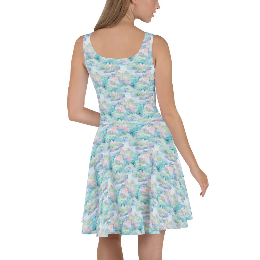 Water Lily- Skater Dress